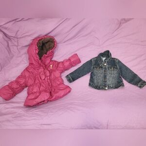 Bundle Of Juicy Couture And The Childrens Place Jackets Size 12M And 12-18M